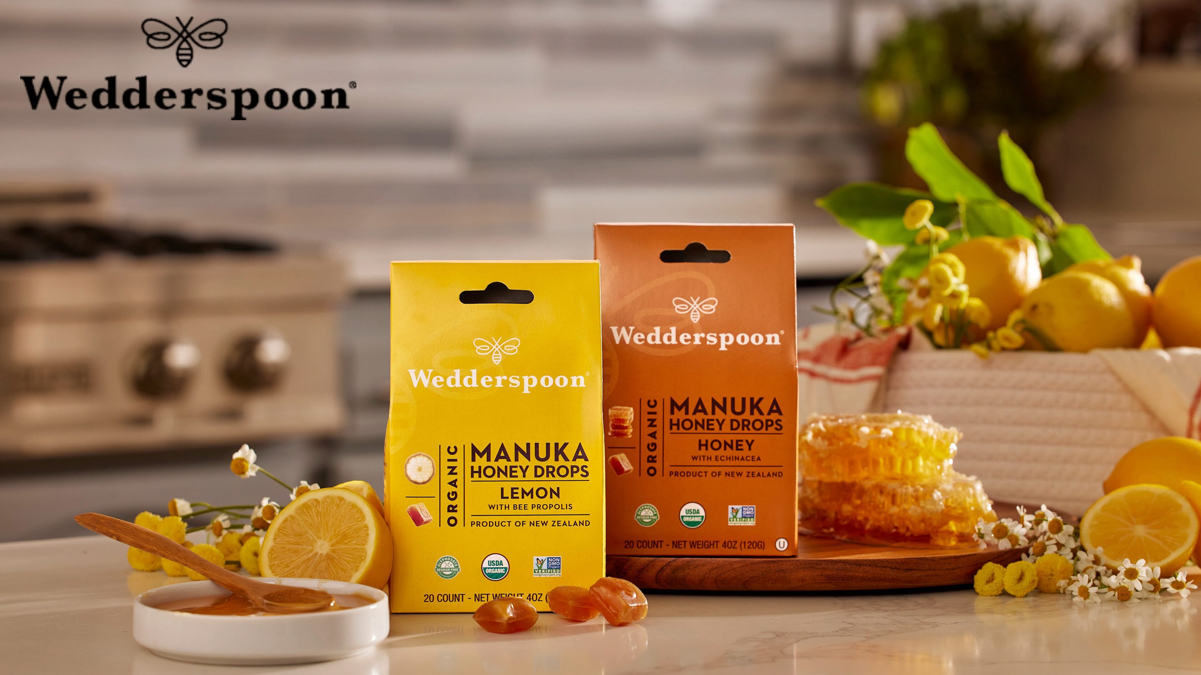 Amazon.com : Wedderspoon Organic Manuka Honey Drops, Lemon